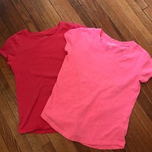 Girls pink t shirts